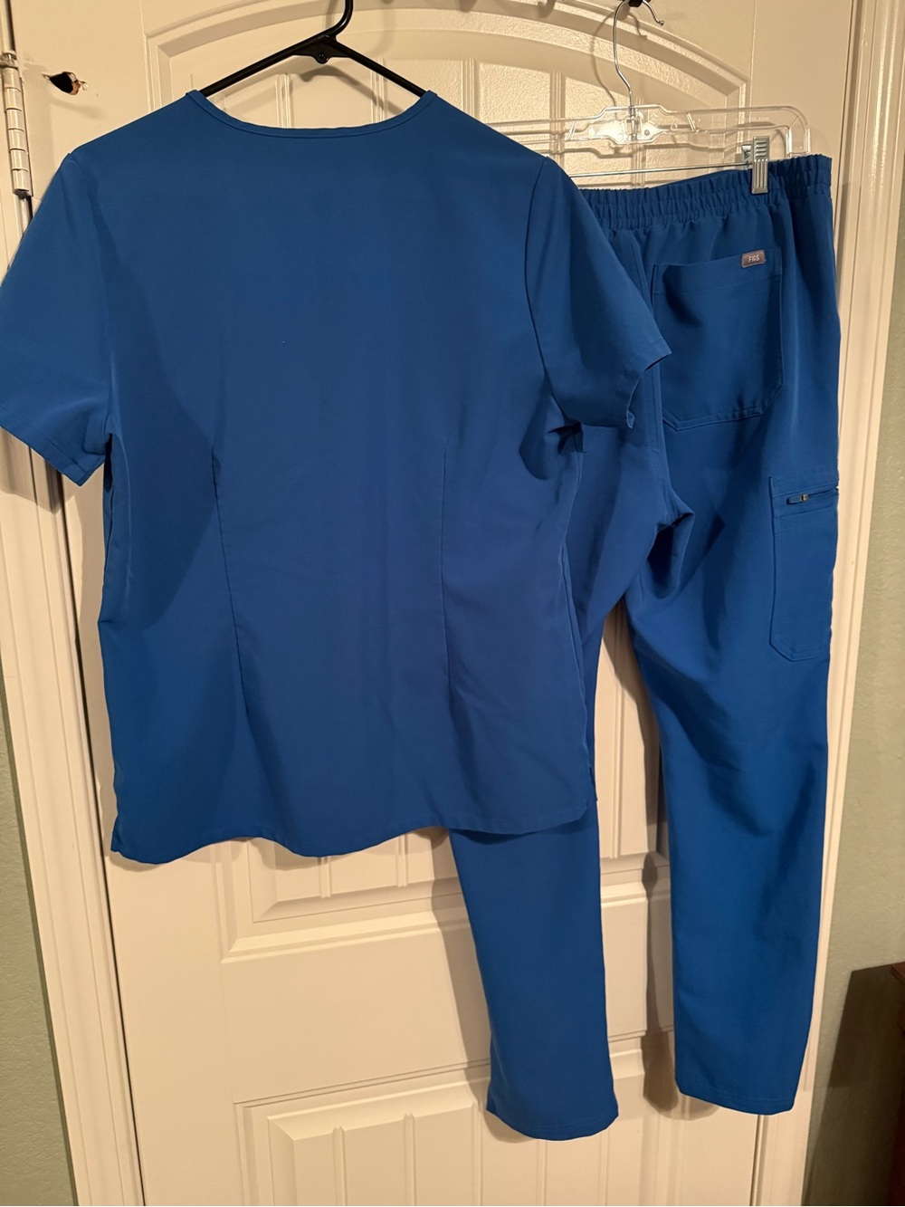 Figs Women’s Scrub Set in Royal Blue - Top & Pants - Picture 2 of 2